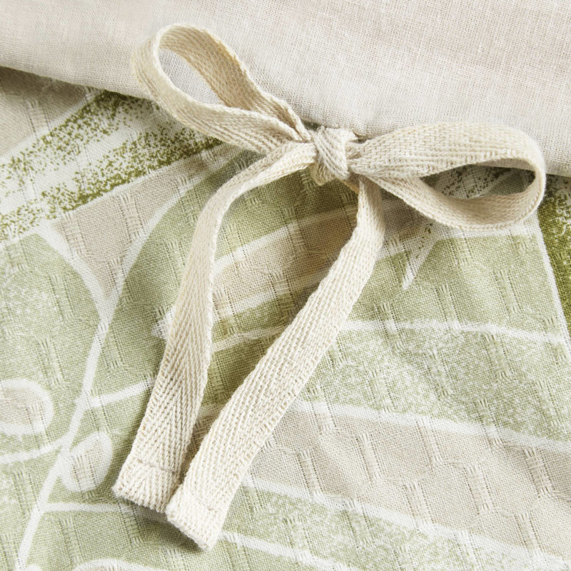 Housse de couette 5 pièces pour lit King/King, motif tropical bleu, 100 % coton, avec coussins décoratifs et attaches intérieures. Fermeture à glissière invisible.