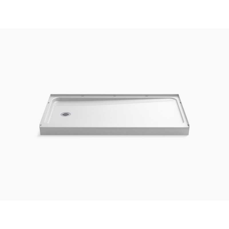 ENS RECT 60X32 SHWR BASE WHT, Gauche