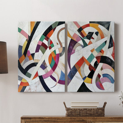 ABSTRACT Series LXVI - Toile tendue avec châssis de qualité supérieure - Prêt à être accroché