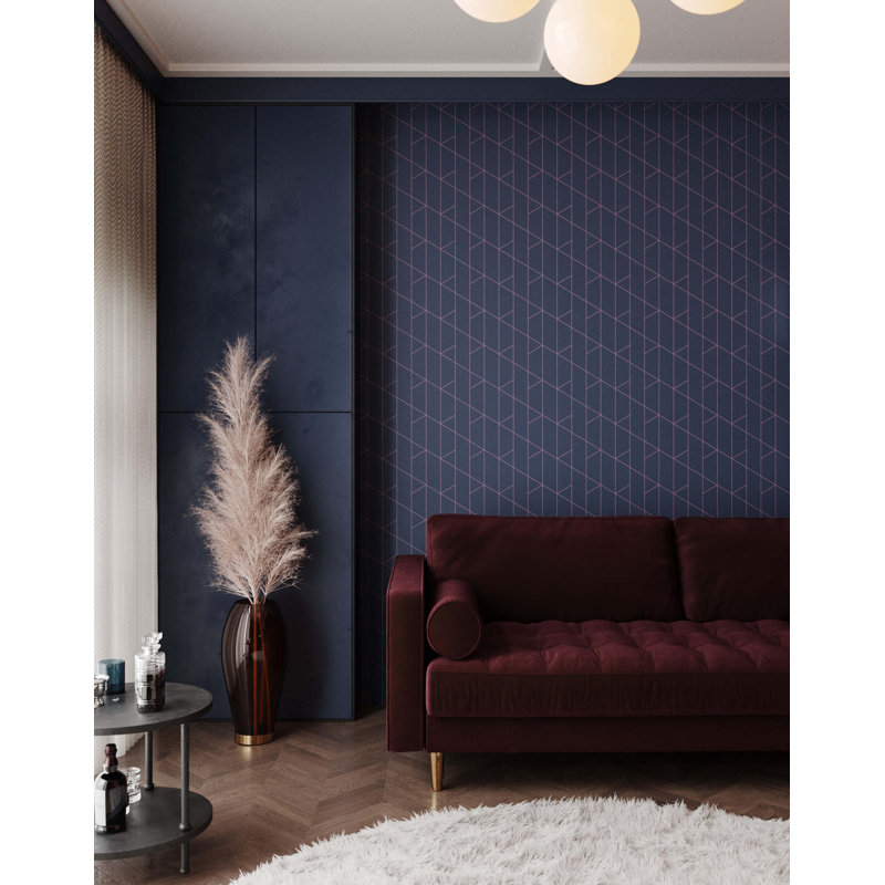 Pikulova 7m x 75cm Wallpaper Roll, Navy