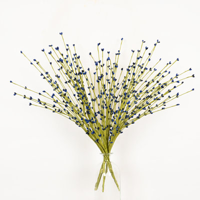 20" Artificial Berry Branch For Vase Filler, Spring Summer Farmhouse Long Stem For Wedding Party Home Office Table Centerpiece Shelf Decorations, Set Of 12