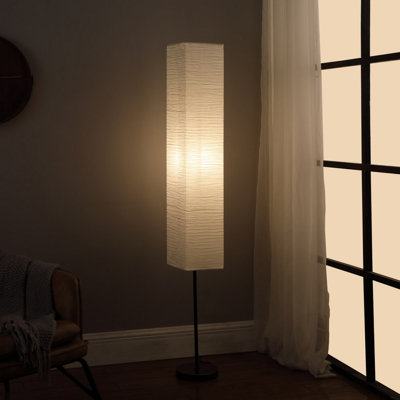 Elegant Illumination Metal Floor Lamp Japanese Style, Perfect For Living And Zen Spaces