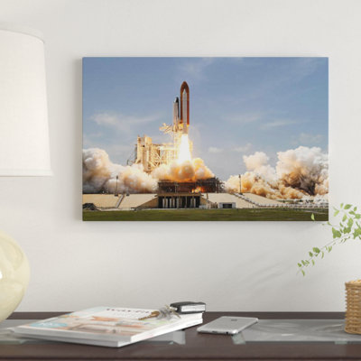 " Space Shuttle Atlantis Lifts Off From Its Launch Pad At Kennedy Space Center, Florida VIII " by Stocktrek Images