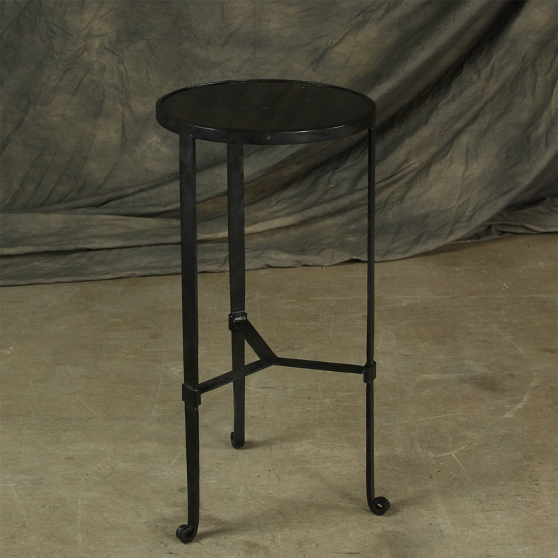 Shanahan Marble Top End Table, Black