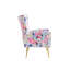 Fauteuil d'appoint rembourré en velours