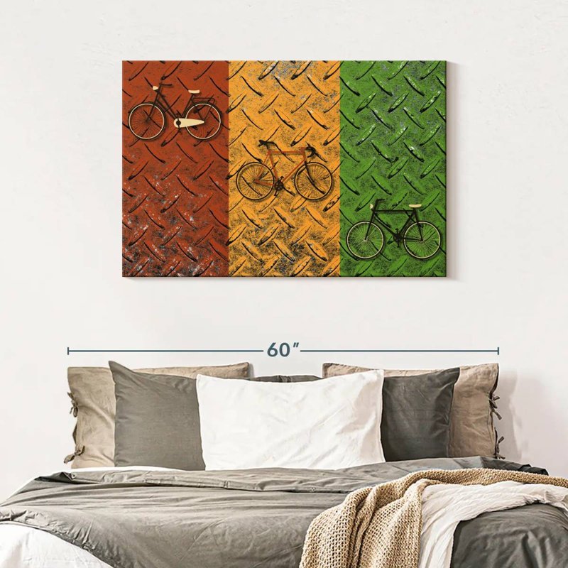 Mehar Bicycle Set, 30" H x 45" W
