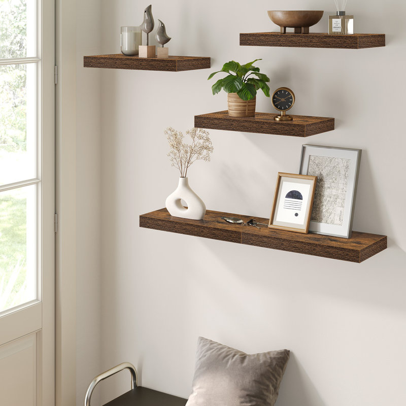 Floating Shelves, Wall Mounted, 1.50'' H x 15.70'' W x 7.90'' D