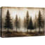 Œuvre de pin rétro vintage, paysage de forêt rustique, salon, impression sur toile encadrée-126136570-126136572