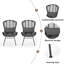 Chaise de patio avec coussins (ensemble de 2)-1626397100