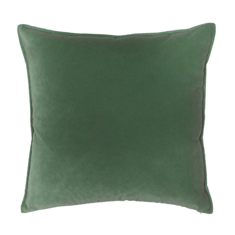 Franklin Washable Velvet Square Pillow Cover & Insert , Elf, 22"H x 22"W