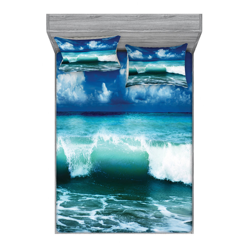 Microfiber Sheet Set, Queen Sheet Set + Fitted Sheet + 2 Pillowcases