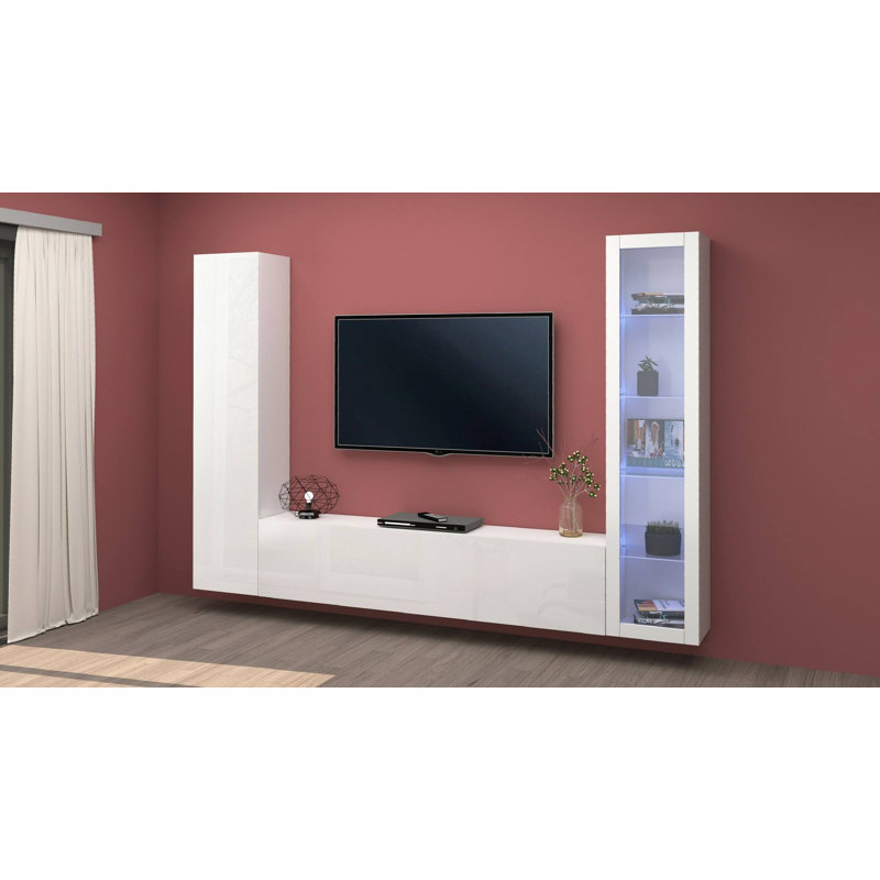 Casilde Rectangle Accent Cabinet, Glossy White