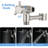 All Metal 10 Inch Shower Head With Handheld Spray Combo, Built-in Mode 3-way Diverter-110812473