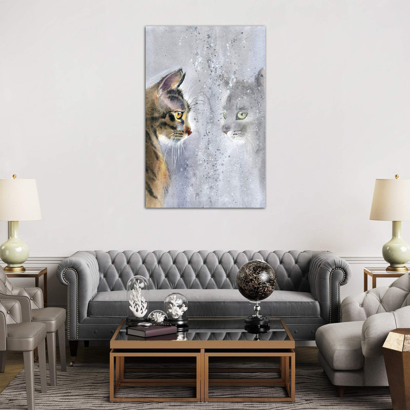 Cat By the Window II 1 Piece Wrapped Canvas Painting, 66.04 cm H x 45.72 cm W x 3.175 cm D