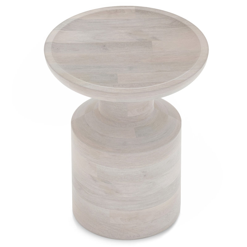 Table d'appoint Haynes Mango, Blanc