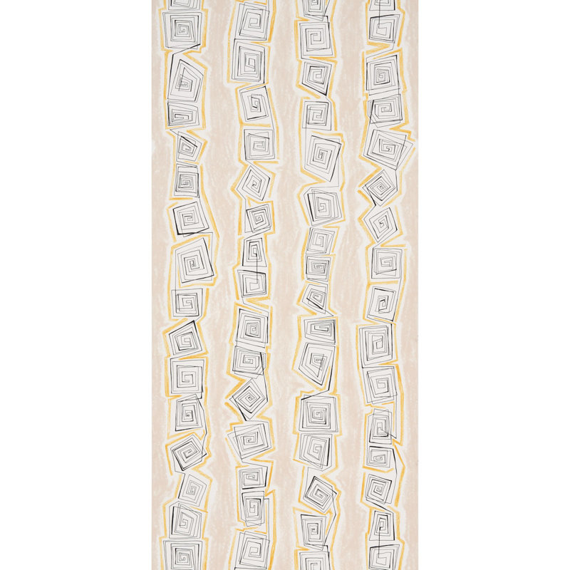 Schumacher x Backdrop Taboo Wallpaper, Warm Beige