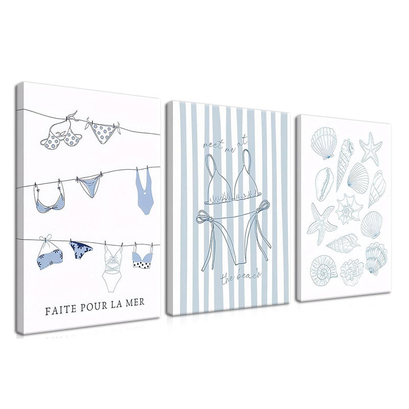 3 Piece Wrapped Canvas Print