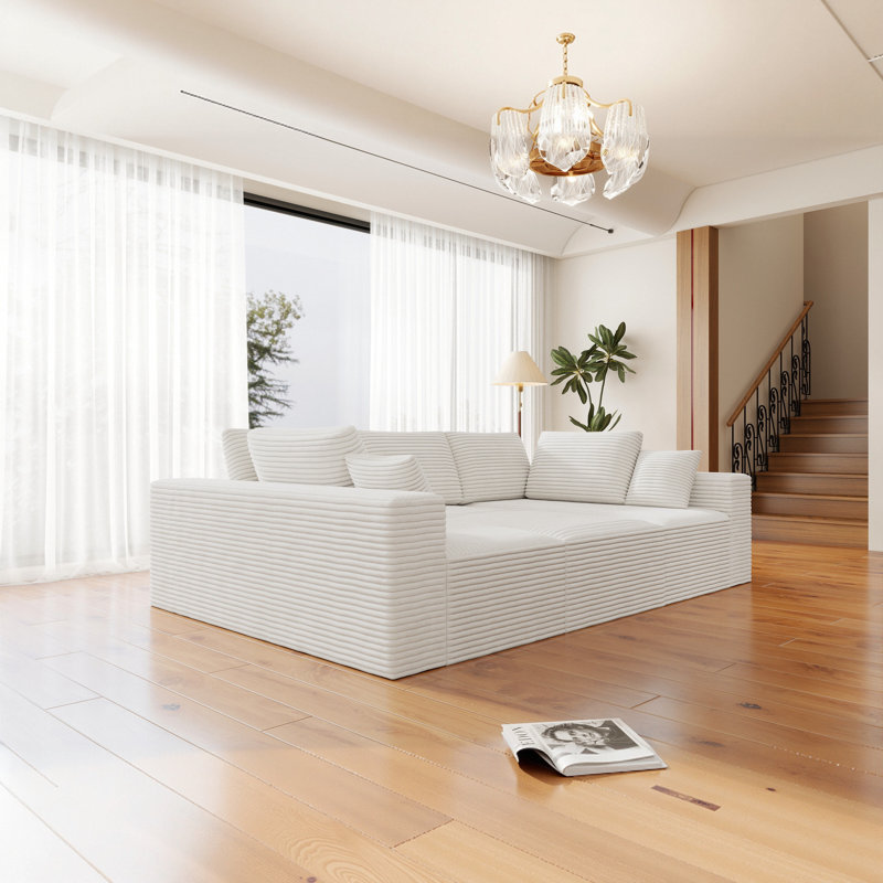 Canapé modulaire modulaire 4 pièces Roomfitter, Blanc