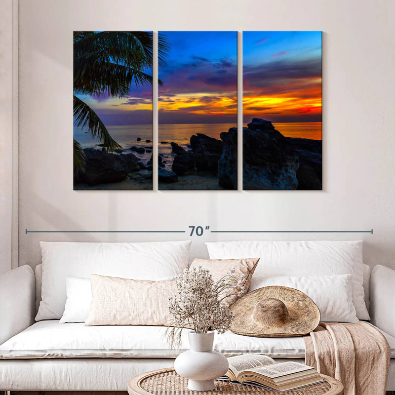 Caribbean Gillard Sunset, 32" H x 50" W