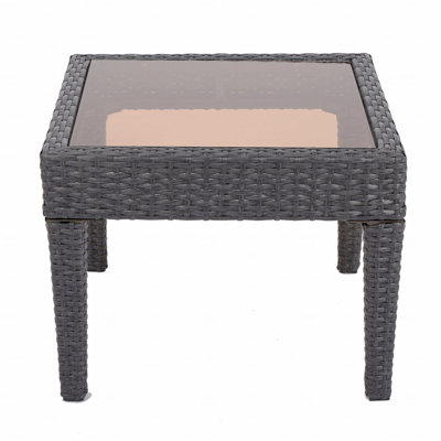 Outdoor Antibes Wicker Side Table,Accent Table