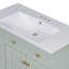 Meuble-lavabo de style transitionnel avec lavabo en résine, meuble-lavabo simple avec 2 tiroirs-773372577