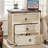 Runnie 3 - Drawer Nightstand in Brown/Beige