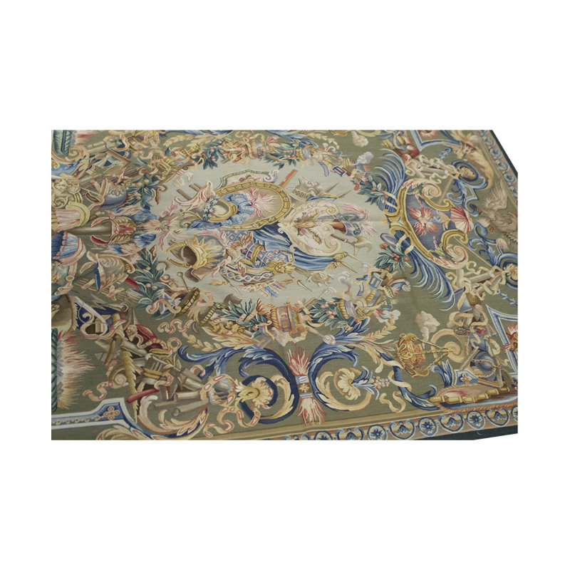 Hand-Knotted High-Quality Green Area Rug