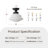 1-Light Bulb Contemporary Mid Century Modern Style Semi Flush Mount Ceiling Light