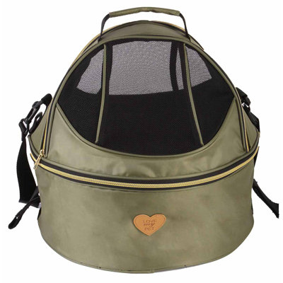 Sac de transport pour animal de compagnie circulaire à double fermeture éclair approuvé par Air Life