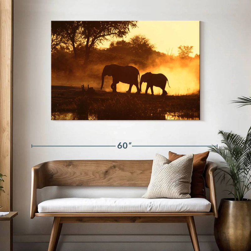 Brampt Elephant Buddies, 32'' H x 48'' W