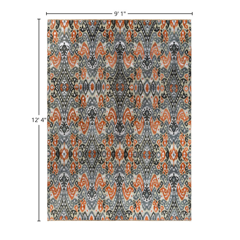Overdyed One-of-a-Kind 9' 1" X 12' 4" Hand Knotted Area Rug