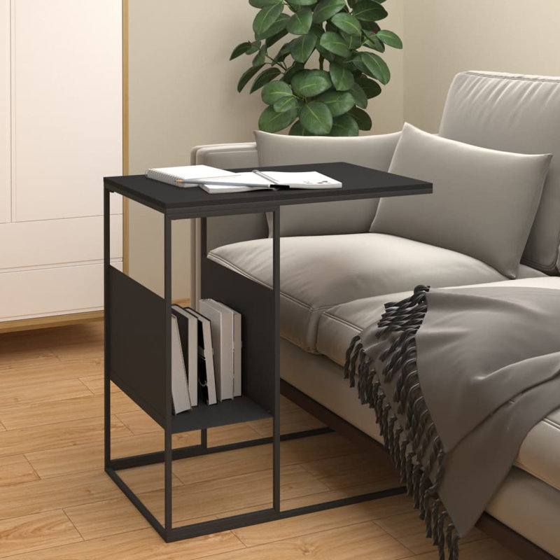 Jarquavius Frame End Table, Black, Black