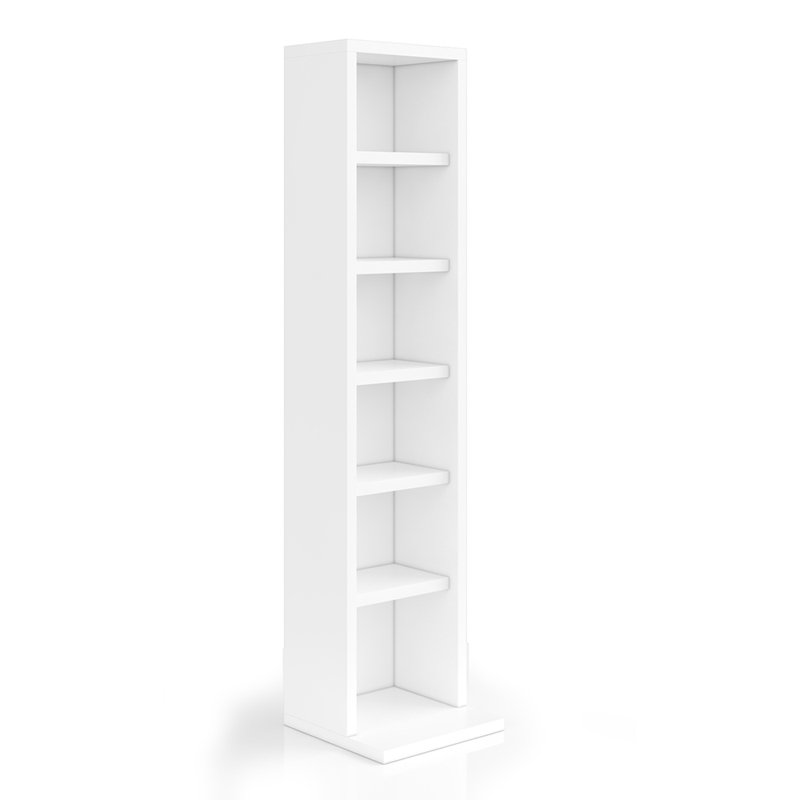 90cm H Media Shelves, White