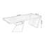 Bureau rectangulaire en bois massif brun-180190657