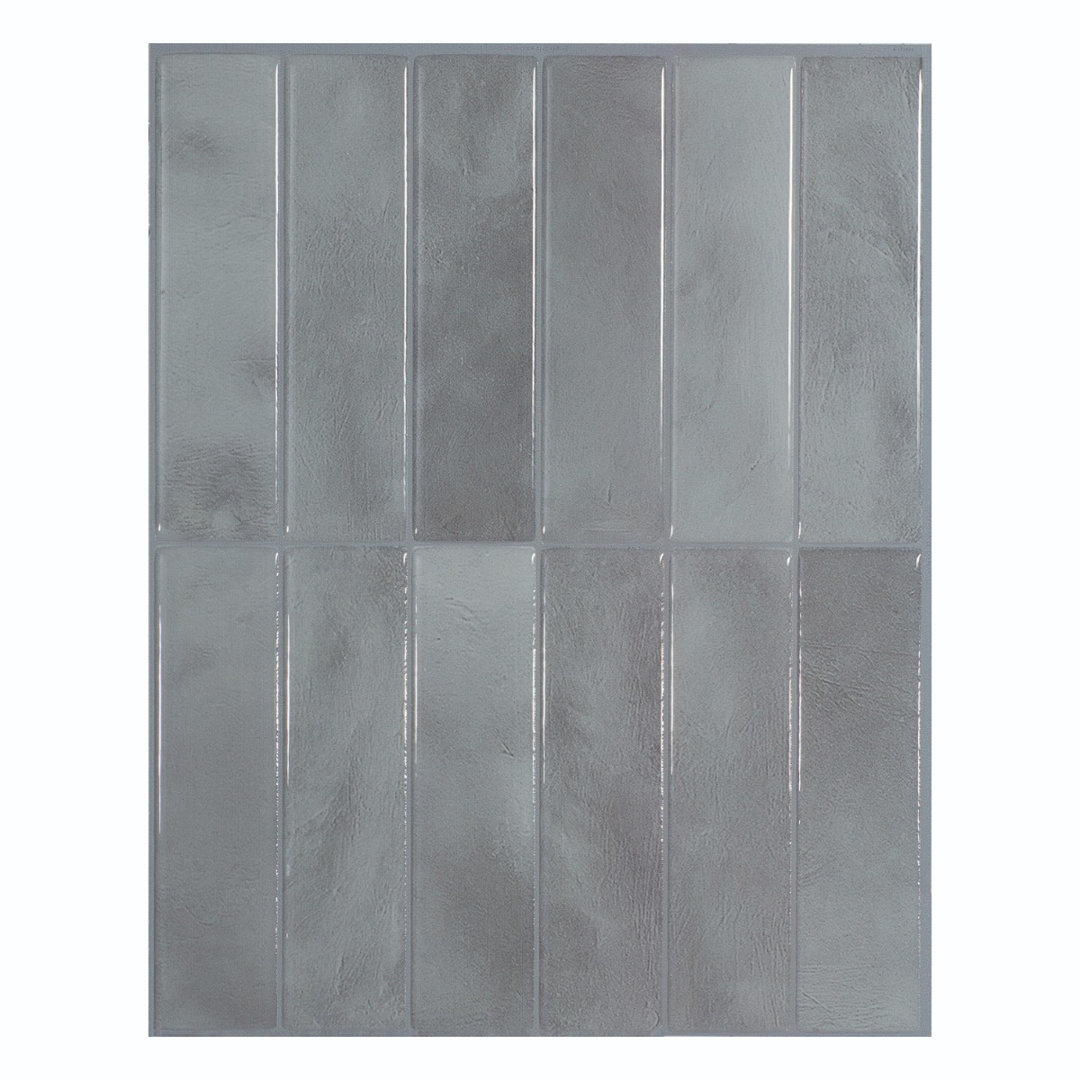 Peel and Stick Gel Backsplash Tile Morocco 11.5'' x 9'' (Set of 4) Smart Tiles 