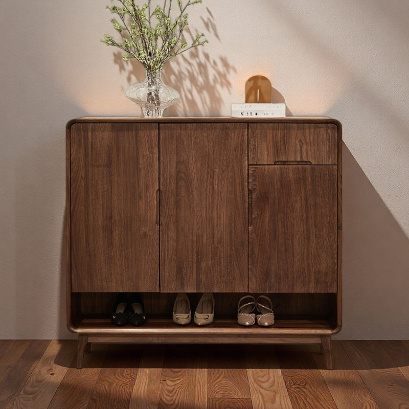 Armoire à chaussures en bois massif
