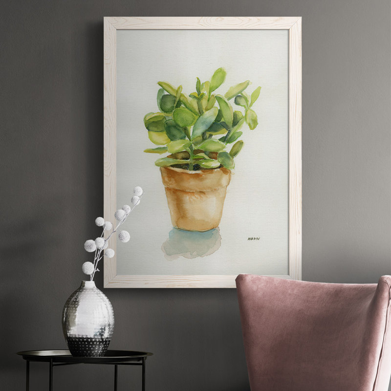 «Succulent I», reproduction sur toile, Blanc, H 37,5 po x l 27,5 po x P 1 po