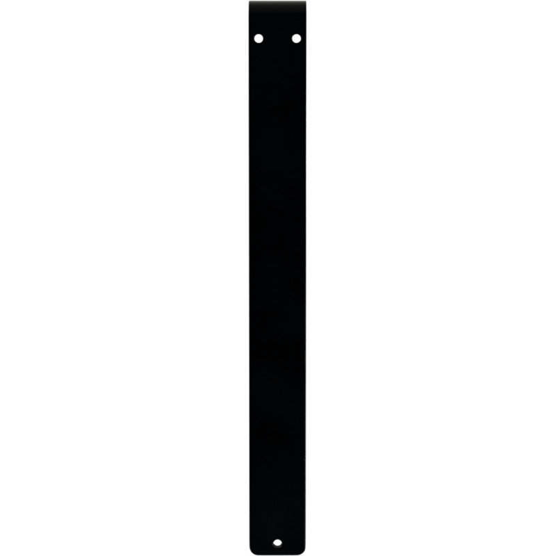 Support traditionnel en fer forgé, H 10 po x l 1,5 po x P 7,5 po, Noir