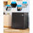 3.5 Cubic Feet Chest Freezer, Freestanding Compact Top-Opening Deep Freezer with 7 Level Adjustable Thermostat & Removable Basket, Black