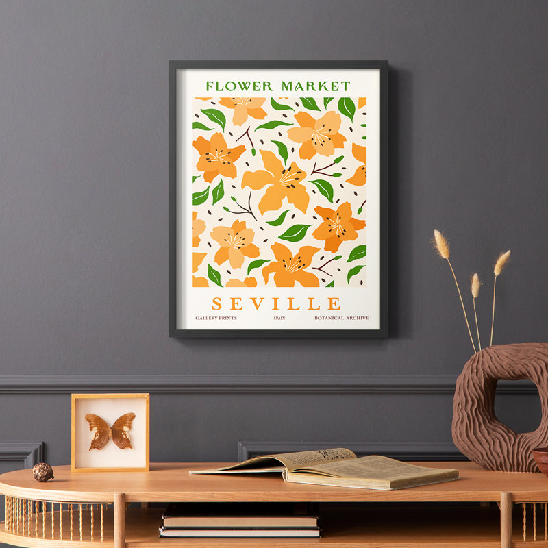 Matisse , reproduction encadrée - bois massif, Noir, H 10 po x l 8 po