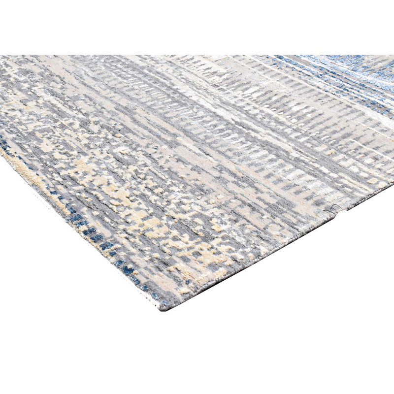 Hand-Knotted High-Quality Multi-Colored and Multi-Colored Area Rug, Rectangle 9' x 12'