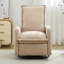 Fauteuil inclinable, moderne et pivotant, chaise de chambre de bébé compacte en molleton Teddy