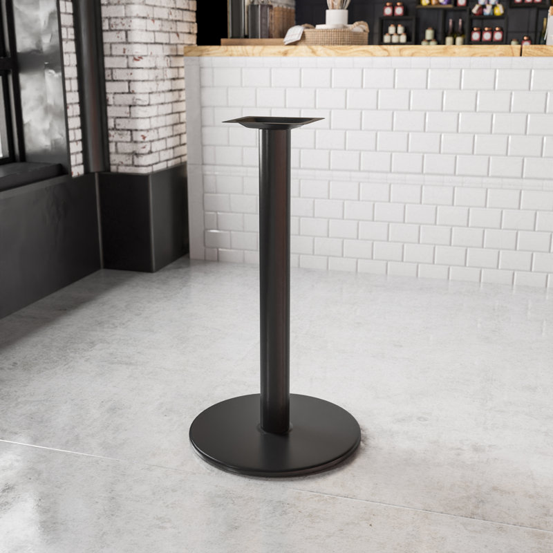 Base de table ronde Beverly avec colonne de 3 po de diamètre, 24 po