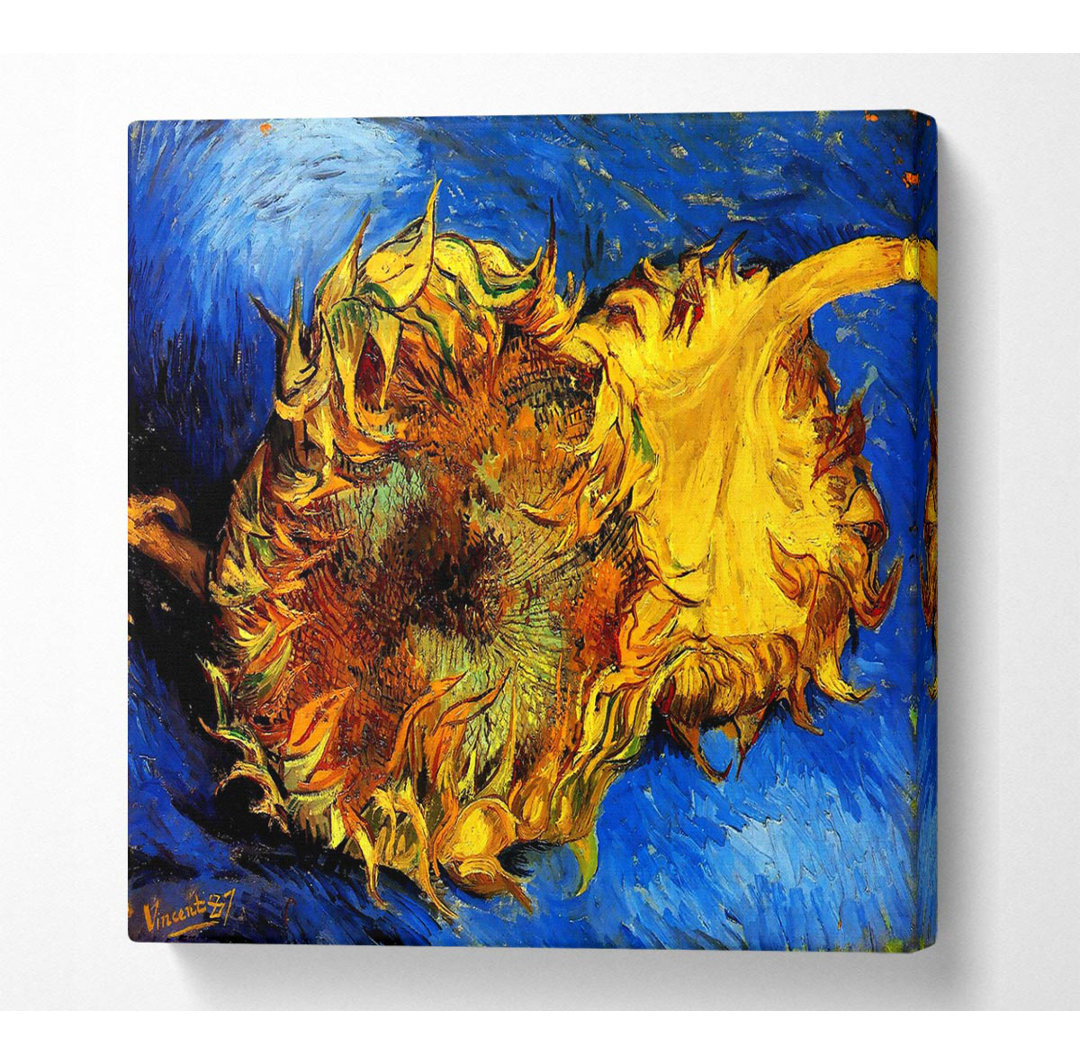 Van Gogh Zwei geschnittene Sonnenblumen 3 - Wrapped Canvas Kunstdrucke