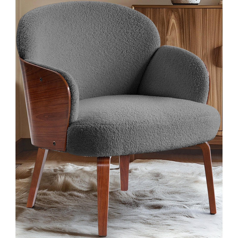 Fauteuil Kholten, Tissu gris