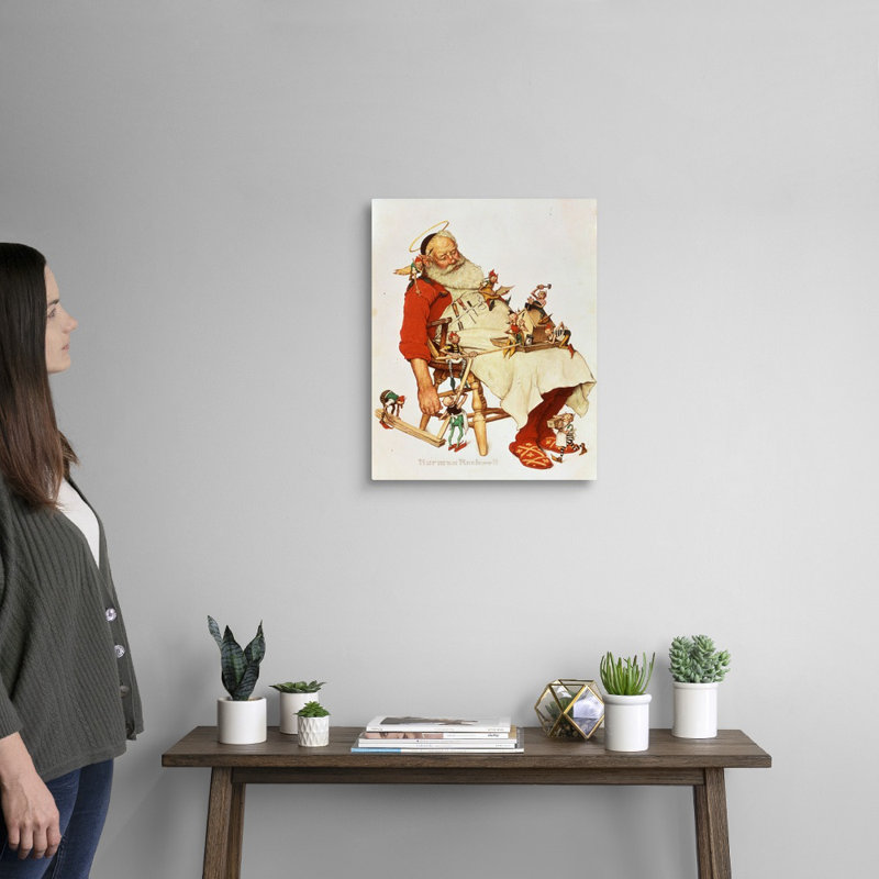 Art mural sur toile Norman Rockwell, Toile tendue, H 20 po x l 16 po x P 1,25 po
