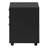 File Cabinet, Rolling Mobile, Storage Drawers, Printer Stand, Office, Work, Black Laminate, Contemporary, Modern