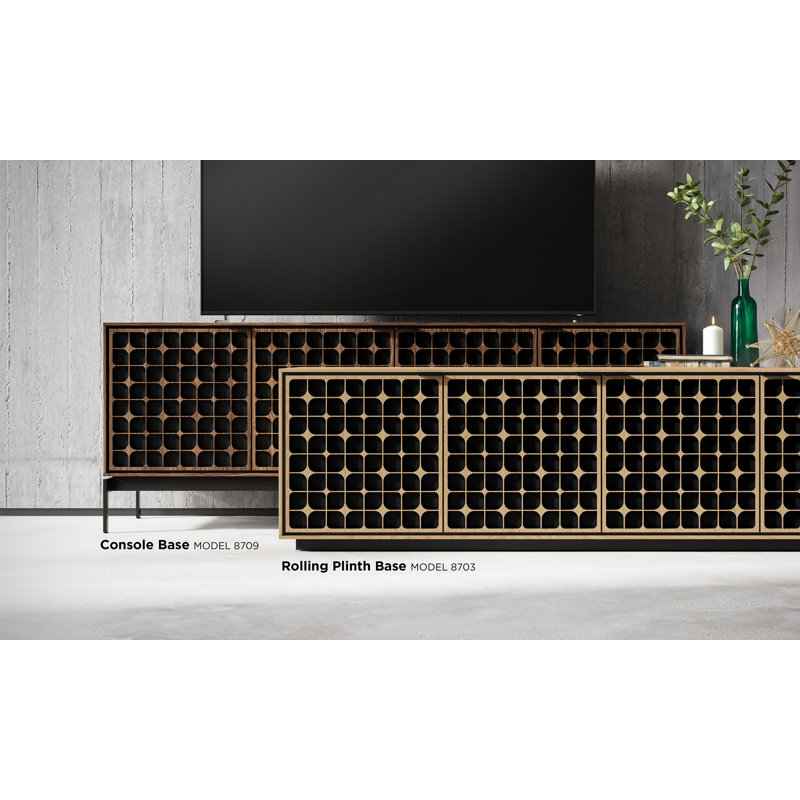 Elements - Cabinet with Rolling Plinth Base - Constellation Door, Washed Oak