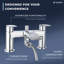 VeeBath Bath Shower Mixer Tap Chrome Bath and Shower Mixer