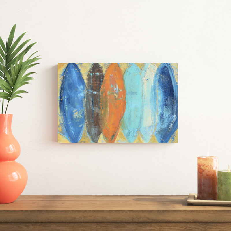 «Summer» par Erin Ashley - peinture sur toile tendue, H 12 po x l 18 po x P 1,25 po